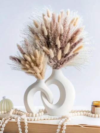 2/4pcs (Set) Creative Family Vase Set, Artistic Flower Arrangement Decor, Water-Retaining Decorative Vases, Suitable For Home & Office