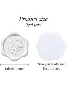20/30/50/100 Pcs Wax Seal Stickers, Wedding Invitation Envelope Seal Stickers, Self Adhesive Envelope Seals, Perfect For Wedding, Invitation, Envelopes, Gift Wrapping, Christmas