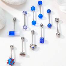 Tongue Rings In Multiple Styles & Designs, Body Piercing Jewelry Tongue Studs; Adorable Ladies Tongue Rings, Enjoy Your Tongue Piercing - 10 Tongue Piercings - View 7