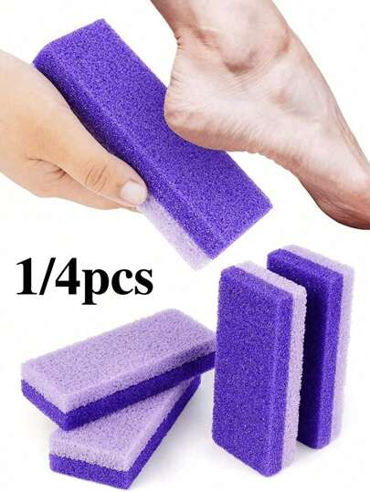 1/4pcs Foot Pumice Stone Exfoliating File, Dead Skin Remover, Foot Care Pedicure Tools, Salon Foot Scrub Pad, Rubbing Board, Pedicure Exfoliating Tool For Men And Women,Double-Sided Foot File,Volcanic Lava To Remove Dead Skin, Foot Scrub, Callus Remover For Hand And Body, Used For Household Personal Cleaning And Care Tools