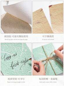 30pcs Retro Vintage Decorative Papers, Layered Scrapbooking Supplies, Memo Notes & Labels Writing Papers, 6 Styles - Multicolor - View 8