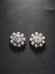 2 Peças Conjunto Elegante e Luxuoso Adesivo de Strass em Formato de Coração Para Umbigo, Cobertura de Mamilo Sexy de Strass, Joia de Decote, Adequado Para Encontros