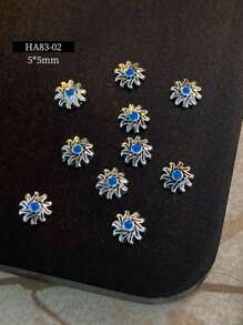 Geassorteerde 5 stuks/30 stuks/50 stuks nieuwe nagelkunst Boucheron-serie decoraties, vintage paleisstijl exotische platte versieringen, strass-steentjes