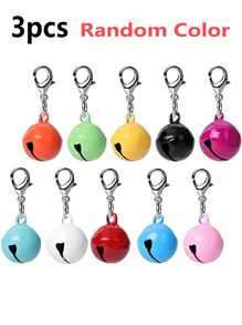 3/5 piezas Campanas de collar de mascota de hierro, broche, accesorio multifuncional, adecuado para gatos y perros, collares de cachorro, accesorios para mascotas | Collares decorativos para mascotas | Collares para mascotas, campanas de collar para mascotas