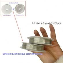 2 Rolls Metal Wire (Approx. 6-20 Yards), 0.4MM/0.5MM/0.6MM/0.8MM, Iron Alloy Electroplated Gold/Silver/Rose Gold Color, For Jewelry Making And Crafts (Color Difference Exists) (Regular Electroplating, May Oxidize When Contacting Skin, Sweat, Chemicals, Air, Etc.)