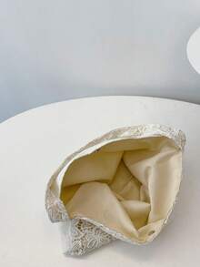 Landhausstil Spitzen Eimer Tasche, Große Kapazität Umhängetasche, Tragetasche für Outdoor & Einkaufen, Sommer