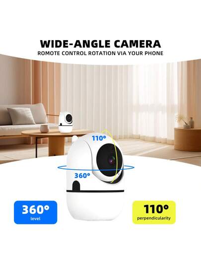 1pc 8MP 5MP 1080P HD, Dual 2.4G+5G WiFi 2.4G WiFi, 350° Horizontal 90° Vertical Rotation Home Security Video Monitoring Network PTZ Camera System, Supports Duplex Audio, Slimme Outdoor/Indoor Auto Tracking, Alarm, Night Vision, Floodlight AI Motion, Rotation, Indoor/Outdoor view 2