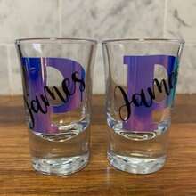 Personalised Shot Glasses Customized Wine Glasses - White - View 3
