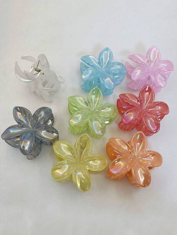1pc/8pcs Colorful Flower Shaped Hair Clips, Suitable For Women's Everyday Life, Casual, Party, Commute, Holiday - Hair Accessories, Best Gift Choice For Girlfriend, Mom For Celebration, Birthday, Anniversary Or Graduation