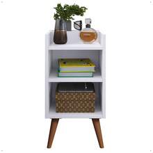 Kit With 2 Bedside Tables With Retro Legs And Compact Max Cell Phone Holder - Blanco - Ver 6