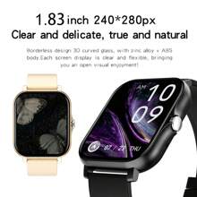 1pc Women's Fashionable Smart Watch With 1.83" HD Display, Multiple Sport Functions, Call And Message Alerts, Compatible With IOS And Android, Suitable For Daily Use Or Holiday Gift