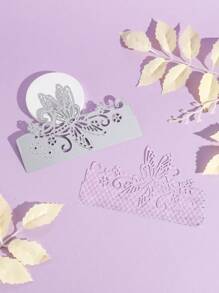 WUPARRSS 1 Piece Of Dragonfly And Flower Hollow Half Frame Creative Handmade DIY Metal Cutting Mold, High-Quality Carbon Steel Embossed Cutting Knife Mold Cardboard Production, Suitable For Scrapbooks, Photo Album Frames, Cards, Envelopes, Invitations, Candle Light Boxes, Embossed Paper, Excellent Creative Design Cutting Die For Handmade Creative Production, Birthday Celebrations And Other Holiday Gifts, Love, Friendship, Blessings And Decorations