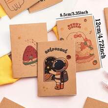 10pcs/20pcs/30pcs Random Pattern Miniature Notebooks, Compact Portable Diaries, Blank Cartoon Memo Pads, Pocket-Sized Message Books, Suitable For Back To School, Office Use, Back To School Reward, Inspirational Mini Notebooks With Vibrant Cartoon Covers - Various Adorable Designs, Cute Notebooks - Multicolor - View 3