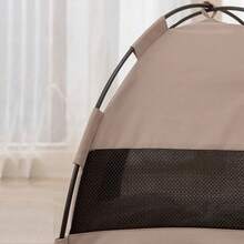 1 件装宠物窝猫帐篷形猫屋，可折叠，适合猫/小型犬，室内使用，保暖宠物垫，双面，四季皆宜 - 彩色 - 查看 7