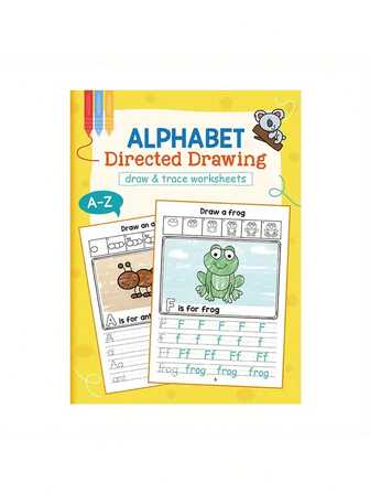 A-Z Letter Tracing Workbook With Progress Chart - Step-By-Step Alphabet Worksheets For 4-8 Years Old, Preschool & Kindergarten Learning Activities, Teacher-Approved Educational Tool, With Vibrant Illustrations, Handwriting Practice, Playful Graphics, Child-Friendly Design