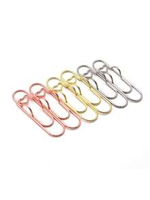 1/5/10Pcs Multifunctional Love Metal Pen Clip, Paper Clip With Pen Buckle, Journal Diary Accessories, Fixed Pen Clip, Pen Hanging - Multicolor - View 9