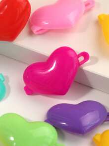 20pcs Girls Cute Heart-Shaped Hair Clips, Colorful Bow Hair Clips, Flower Plastic Hair Accessories, Butterfly-Shaped Hair Clips, Suitable For Daily Wear Or Vacation - Multicolor - View 4