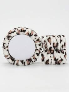 SHEIN X Milania 3pcs Headband Set, 1pc Headband & 2pcs Wristbands, For Washing Face, Facial Cleansing, Makeup Application, Makeup Removal, Travel, Suitable For All Skin Types