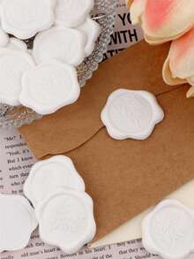 20/30/50/100 Pcs Wax Seal Stickers, Wedding Invitation Envelope Seal Stickers, Self Adhesive Envelope Seals, Perfect For Wedding, Invitation, Envelopes, Gift Wrapping, Christmas