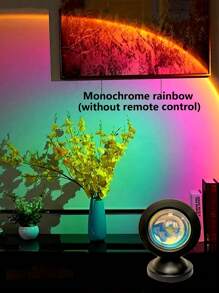 LED Sunset Mood Light -USB Powered, Creates Cozy Atmosphere, Suitable For Living Room Decor, Bedroom Lighting, Holiday Celebration, Couple Date Gift, Backdrop Lighting