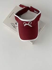 Sombrero de sol con visera de estilo béisbol, protección UV para mujeres, con bordado de lazo dulce - Multicolor - Ver 9