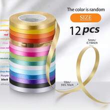 12/15/5 Cuộn X 10m Ruy băng cong nhiều màu - Lý tưởng cho đồ thủ công, nơ, gói quà, cửa hàng hoa, trang trí đám cưới và ngày lễ tình nhân, Ruy băng Giáng sinh, cửa hàng hoa, tiệc cưới, ngày lễ tình nhân, bao bì quà tặng nhỏ, đồ dùng cho cửa hàng hoa, dây bóng bay, tiệc sinh nhật, trang trí nghệ thuật và thủ công ngày lễ - Ruy băng bóng bay - Xem 18