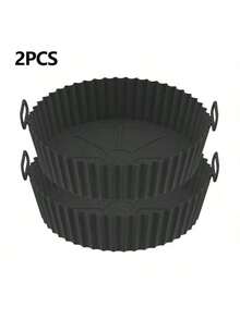 Air Fryer Silicone Pot, Air Fryer Silicone Basket Bowl, Silicone Baking Tray Pot Is Suitable For 3 To 5 Quarts (About 3.8 To 5 Liters) For Air Fryer Oven Reusable Baking Tray Oven Accessories.(1pc) - Multicolor - View 10