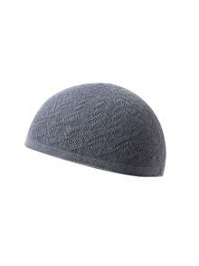 1pc Solid Color Polyester Men's Fashionable Knitted Hat, Cap, Classic Men's Hat - Multicolor - View 10