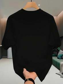 Unisex 100% Cotton Streetwear T-Shirt For Men And Women Printed New York Street Premium Shirt - 黑色 - 查看 2