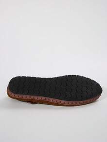 2025 Autumn Women's Spring Flat Slip-On Shoes, Strap Soft Sole Granny Shoes, Lightweight Comfortable Casual Loafers,Ballet Flats - Brown - View 8