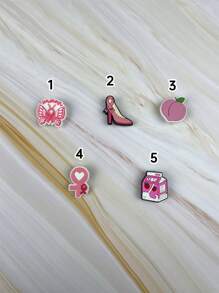 10pcs/Set Milk & Hamburger Cartoon Pattern Decorative Accessories Suitable For Sandals, DIY Slippers, Birthday, Festival Gifts
