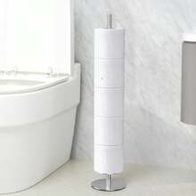 4-Roll Stainless Steel Independent Toilet Paper Holder Rack, Bathroom Accessory