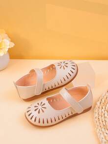 Comfortable Hollow-Out Children Flat Shoes, Girls Low-Top Casual Shoes For Toddlers & Infants, Round Toe Baby Walking Sneakers, Spring/Summer