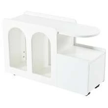 Side Cabinet With Flexible Castor System, Silent Operation And Stable Construction