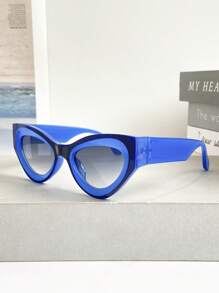 Neue Retro Kontrast Farbspleiß Kleine Rahmen Katzenaugen Brille, vielseitige personalisierte Brillen für Frauen, geeignet für Straßenmode, Lässig, Strand, Party, Festival, Boho, Reisen, Pendeln, Hip-Hop, einzigartiges Design für Sommerstrandurlaub, Outdoor, Reisen