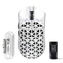 ATTACK SHARK R5 Ultra Wireless Gaming Mouse,39g Superlight Carbon Fiber Hollowed-Out,PAW3950MAX Optical Sensor Nordic 52840 MCU 8K Polling 42K DPI,Tri-Mode Programmable Mice With Coiled Cable - Multicolor - View 11