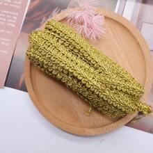 2M/5M/20M 1 cm goldene Spitzenborte gestrickt Band Schleife DIY Handwerk Bänder Stoffe Nahtband für Cosplay Kleidung Handwerk Zubehör