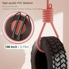 1pc Fitness Adjustable Skipping Rope - Women's, Men's, Skipping Rope, For Exercise, Boxing, Workout. Adult Fast Jump Rope Gym Accessories
