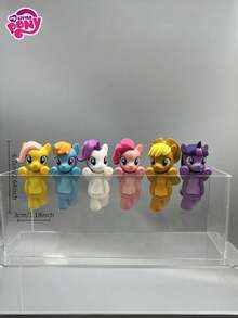 MY LITTLE PONY 1 件可爱休息下巴小雕像装饰，盲盒随机颜色，惊喜礼物，非常适合生日、圣诞节、情人节、年轻人返校、装饰品、派对礼物
