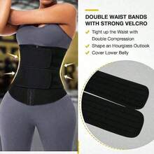 1 pièce Gaine de taille pour femme, Ceinture de gaine, Ceinture de sudation pour sauna, Ceinture de taille pour sport, Amincisseur de taille, Sculpteur de taille, Accessoire d'entraînement abdominal pour le fitness, Accessoires Fajas Lumbares