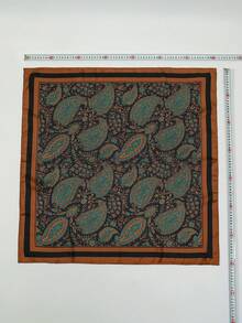 1 件女士围巾佩斯利印花头巾头巾优雅头巾适合日常使用女巫丝巾 - 彩色 - 查看 6