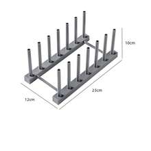 1 pieza Estante escurreplatos de unicolor para cocina, organizador de almacenamiento para gabinete