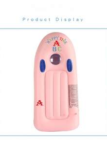 118cm * 55cm Inflatable Surfboard, Summer Water Ski Board, Dual Side Grip Handle, PVC Soft Rubber Material, High Toughness, Safer, Not Afraid Of Tearing, Can Play Freely In The Water Pool Float
