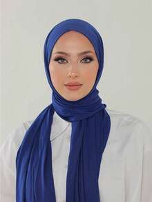 1pc Women's Elegant Solid Lightweight Polyester Summer/Spring/Autumn Versatile Shawl - Multicolor - View 11