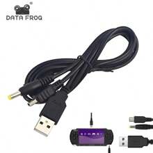 DATA FROG Kabel USB DATA FROG 2 w 1 do ładowania i transmisji danych dla PSP 1000/2000/3000, przenośny kabel ładujący PlayStation