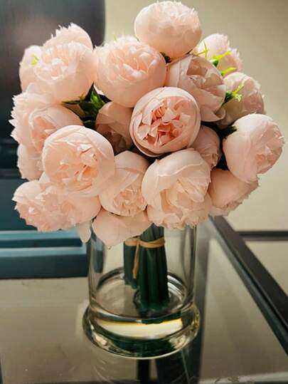 9 peças/1 peça (30 cm/11,81 pol.) Peônias Flores Artificiais, Peônias Artificiais Rosa Claro, Peônias de Seda Flores Peônias Falsas Flores Artificiais Buquê de Peônias Para Mesa Central Festa de Casamento Decoração de Casa Decoração de Quarto Presentes de Aniversário de Verão Praia Volta às Aulas Material Escolar