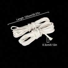 1/10pcs 3/4mm Candle Wick Roll, Natural Beige Braided Wick, Perfect For DIY Candle Making, Versatile Tool Accessory Compatible - Multicolor - View 10