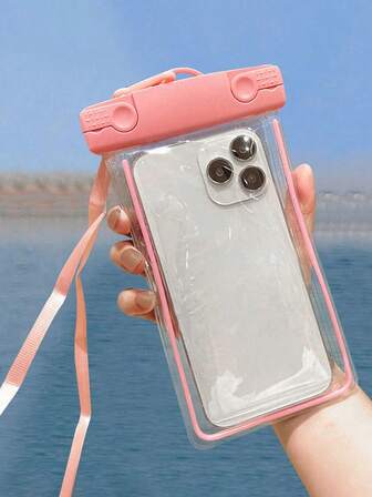 1pc Waterproof Phone Pouch With Lanyard, Lightweight And Hands-Free, Suitable For Boating, Swimming Pool Parties, Mother's Day, Graduation, Back To School, Birthday Gifts, Hot Springs, Swimming Pool And Other Waterproof Phone Accessories