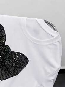 Women's Solid Color Round Neck Simple Fashion Petite T-Shirt