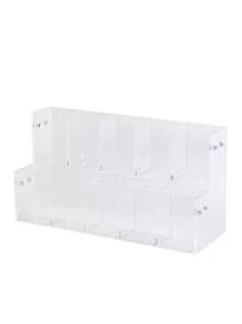 1 pièce Porte-stylo rectangulaire transparent, organisateur de bureau, support d'exposition pour articles de papeterie, rangement de bureau, retour à l'école, fournitures scolaires, étui à crayons, trousse à crayons, sac d'école